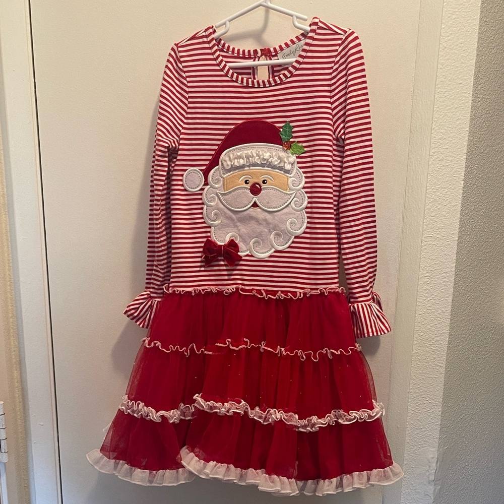 Emily Rose Red and White Santa festive dress